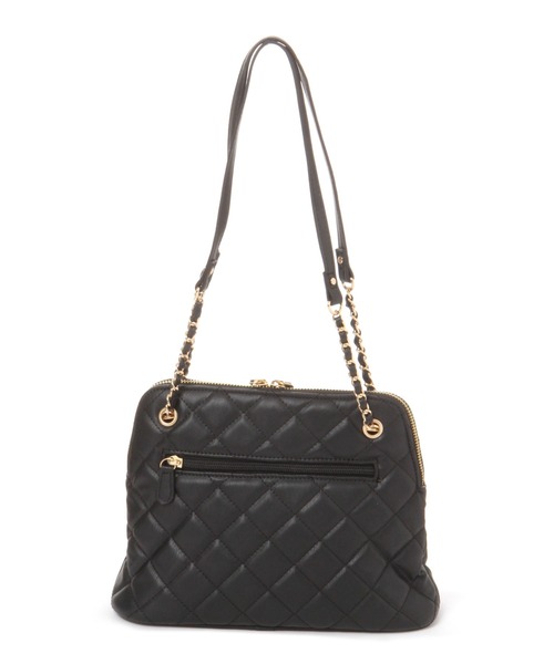 LEPSIM（レプシィム）の「キルティングチェーンBAG　236414（ショルダーバッグ・レディース・ブラック/ベージュ・ONE SIZE）」の4枚目の写真