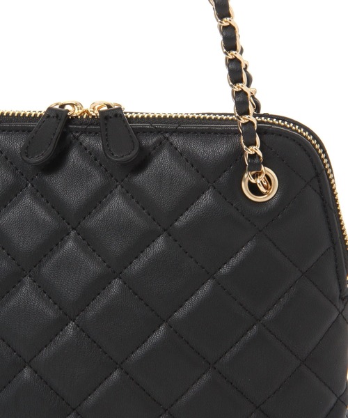 LEPSIM（レプシィム）の「キルティングチェーンBAG　236414（ショルダーバッグ・レディース・ブラック/ベージュ・ONE SIZE）」の5枚目の写真