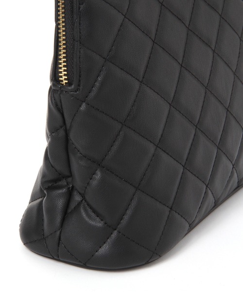 LEPSIM（レプシィム）の「キルティングチェーンBAG　236414（ショルダーバッグ・レディース・ブラック/ベージュ・ONE SIZE）」の6枚目の写真