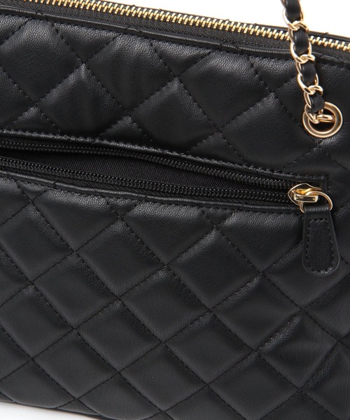 LEPSIM（レプシィム）の「キルティングチェーンBAG　236414（ショルダーバッグ・レディース・ブラック/ベージュ・ONE SIZE）」の7枚目の写真