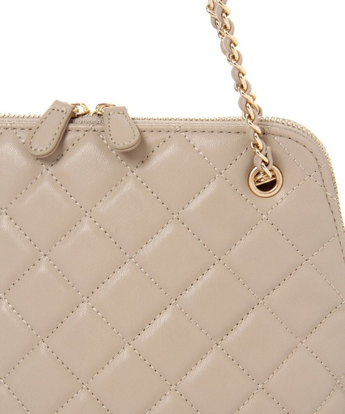 LEPSIM（レプシィム）の「キルティングチェーンBAG　236414（ショルダーバッグ・レディース・ブラック/ベージュ・ONE SIZE）」の9枚目の写真