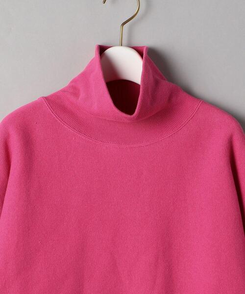 Champion(チャンピオン)の「【別注】<Champion(チャンピオン)>リバースウィーブタートルネックスウェットプルオーバー ∴(スウェット・レディース・オフホワイト/ブラック/ピンク・FREE)」の18枚目の写真