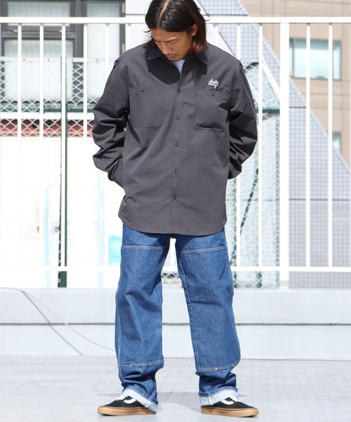 Dickies（ディッキーズ）の「Dickies/ディッキーズ DBL KNEE JEAN デニムパンツ ワークパンツ ダブルニー ブランドロゴ（デニムパンツ・メンズ・インディゴブルー・32inch/34inch/36inch/30 inch）」の11枚目の写真