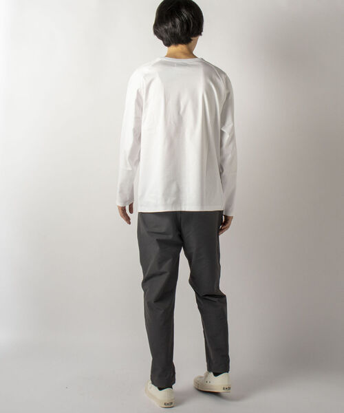 GLOSTER(グロスター)の「【GLOSTER/グロスター】SILKY SMOOTH TEE シルケットスムース ロングスリーブTシャツ(Tシャツ/カットソー・メンズ・ホワイト/ブラック/ラベンダー・MEDIUM/LARGE)」の7枚目の写真