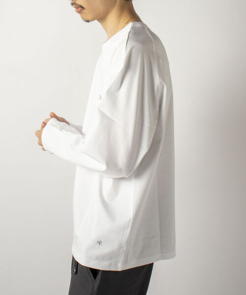 GLOSTER(グロスター)の「【GLOSTER/グロスター】SILKY SMOOTH TEE シルケットスムース ロングスリーブTシャツ(Tシャツ/カットソー・メンズ・ホワイト/ブラック/ラベンダー・MEDIUM/LARGE)」の16枚目の写真