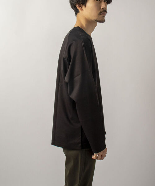 GLOSTER(グロスター)の「【GLOSTER/グロスター】SILKY SMOOTH TEE シルケットスムース ロングスリーブTシャツ(Tシャツ/カットソー・メンズ・ホワイト/ブラック/ラベンダー・MEDIUM/LARGE)」の8枚目の写真