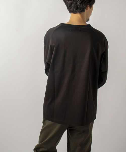 GLOSTER(グロスター)の「【GLOSTER/グロスター】SILKY SMOOTH TEE シルケットスムース ロングスリーブTシャツ(Tシャツ/カットソー・メンズ・ホワイト/ブラック/ラベンダー・MEDIUM/LARGE)」の5枚目の写真