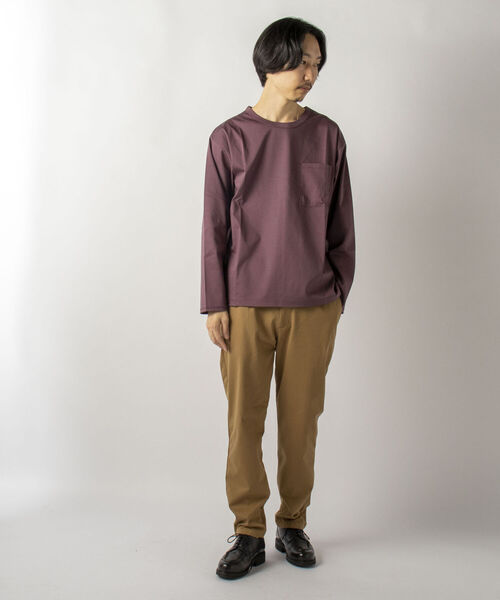 GLOSTER(グロスター)の「【GLOSTER/グロスター】SILKY SMOOTH TEE シルケットスムース ロングスリーブTシャツ(Tシャツ/カットソー・メンズ・ホワイト/ブラック/ラベンダー・MEDIUM/LARGE)」の20枚目の写真