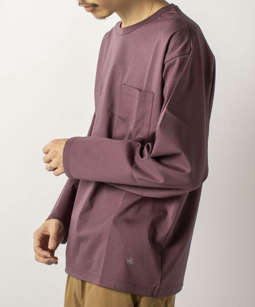 GLOSTER(グロスター)の「【GLOSTER/グロスター】SILKY SMOOTH TEE シルケットスムース ロングスリーブTシャツ(Tシャツ/カットソー・メンズ・ホワイト/ブラック/ラベンダー・MEDIUM/LARGE)」の9枚目の写真