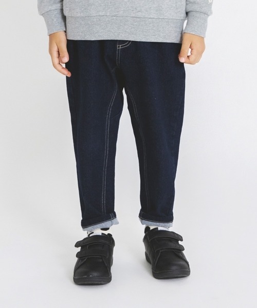 BRANSHES(ブランシェス)の「【あったかデニム】ガーデナーテーパード裏起毛デニムパンツ(デニムパンツ・キッズ・ネイビー/ブルー・110/120/100/130/150/90/140)」の12枚目の写真