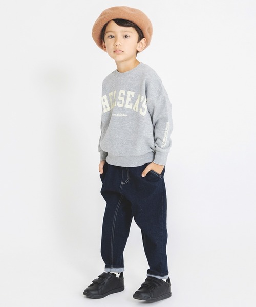 BRANSHES(ブランシェス)の「【あったかデニム】ガーデナーテーパード裏起毛デニムパンツ(デニムパンツ・キッズ・ネイビー/ブルー・110/120/100/130/150/90/140)」の16枚目の写真