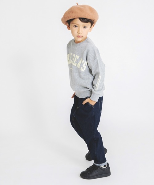 BRANSHES(ブランシェス)の「【あったかデニム】ガーデナーテーパード裏起毛デニムパンツ(デニムパンツ・キッズ・ネイビー/ブルー・110/120/100/130/150/90/140)」の17枚目の写真