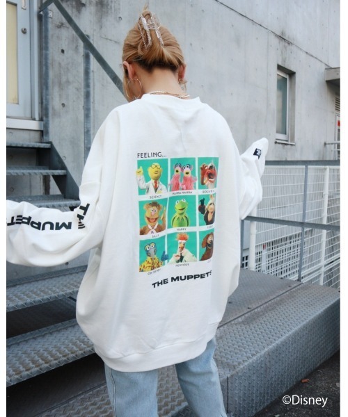 FIG&VIPER（フィグアンドバイパー）の「Kermit feeling BIG PO（Tシャツ/カットソー・レディース・ホワイト/ブラック/パープル・FREE）」の2枚目の写真