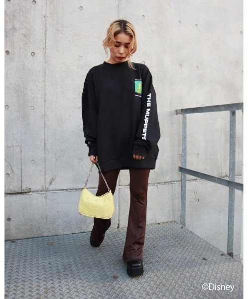 FIG&VIPER（フィグアンドバイパー）の「Kermit feeling BIG PO（Tシャツ/カットソー・レディース・ホワイト/ブラック/パープル・FREE）」の8枚目の写真