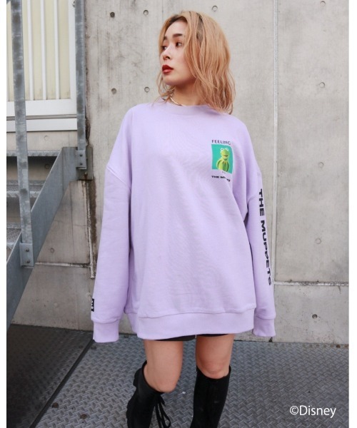 FIG&VIPER（フィグアンドバイパー）の「Kermit feeling BIG PO（Tシャツ/カットソー・レディース・ホワイト/ブラック/パープル・FREE）」の5枚目の写真