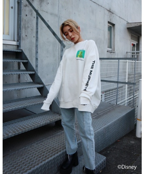 FIG&VIPER（フィグアンドバイパー）の「Kermit feeling BIG PO（Tシャツ/カットソー・レディース・ホワイト/ブラック/パープル・FREE）」の14枚目の写真