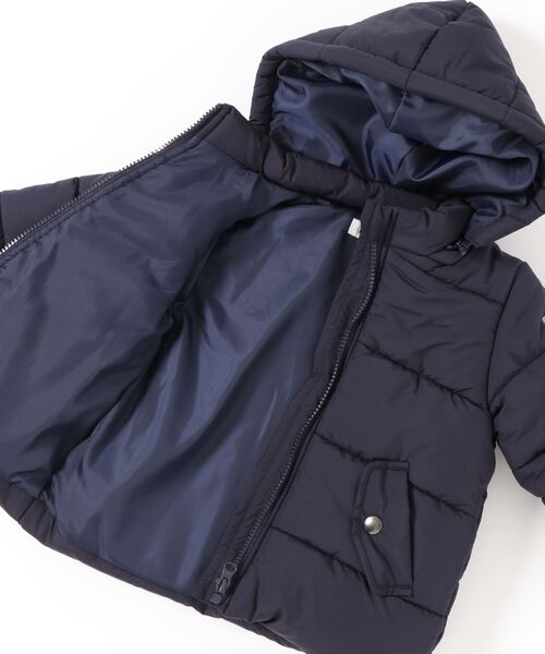 Noeil aime BeBe(ノイユエイムベベ)の「Noeil aime BeBe/撥水 2WAY フード 取り外し 中綿 コート (90~130cm)(ダウンジャケット/コート・キッズ・ベージュ/ネイビー・100/110/90/130/120)」の6枚目の写真