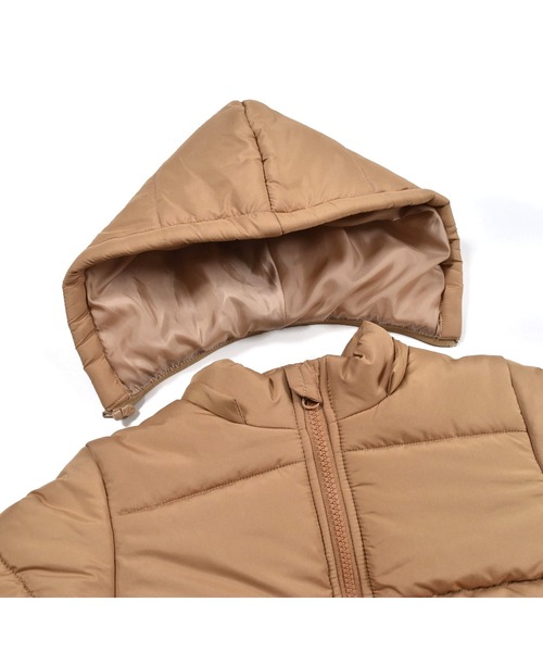 Noeil aime BeBe(ノイユエイムベベ)の「Noeil aime BeBe/撥水 2WAY フード 取り外し 中綿 コート (90~130cm)(ダウンジャケット/コート・キッズ・ベージュ/ネイビー・100/110/90/130/120)」の12枚目の写真