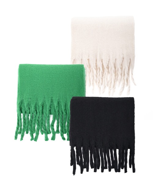 Narcissus（ナルシス）の「【Narcissus】ボリュームマフラー（マフラー・レディース・ブラック/アイボリー/グリーン・FREE）」の8枚目の写真