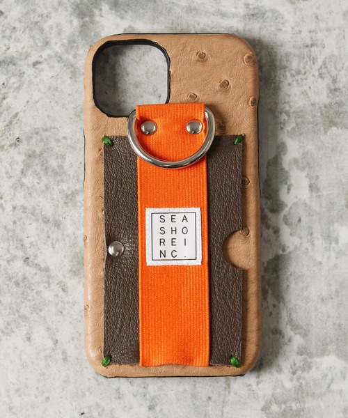 FREAK'S STORE（フリークスストア）の「【限定展開】 SEASHORE INC./シーショア インク iPhoneケース/iPhone13/13mini/13Pro/13Pro Max（スマホケース/カバー・メンズ・ブラック/ダークブラウン/パープル/ネイビー/ブラウン/レッド/サックスブルー/ピンク/グリーン/カモフラージュ/ピンク系その他/ライトピンク/その他15/レンガ/オリーブ/ベージュ/グレー/レオパード・SMALL/MEDIUM/LARGE/X-LARGE）」の6枚目の写真