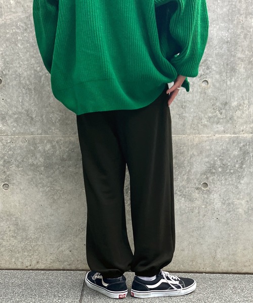 Snap club（スナップクラブ）の「【Snap club】裏毛ワンポイント刺繍ロゴ スウェットパンツ（スウェットパンツ・メンズ・ライトグレー/グリーン/イエロー/パープル/ブラック・FREE）」の8枚目の写真