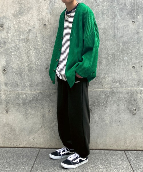 Snap club（スナップクラブ）の「【Snap club】裏毛ワンポイント刺繍ロゴ スウェットパンツ（スウェットパンツ・メンズ・ライトグレー/グリーン/イエロー/パープル/ブラック・FREE）」の10枚目の写真