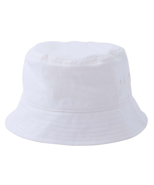 X-girl（エックスガール）の「MILLS LOGO BUCKET HAT（ハット・レディース・ホワイト/ブラック・ONE SIZE）」の3枚目の写真