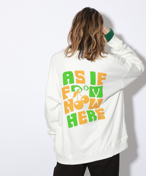 PBLIM(ページボーイリム)の「【PAGEBOYLIM】ポップロゴスウェット(スウェット・レディース・ブラック/オフホワイト・MEDIUM/LARGE)」の2枚目の写真