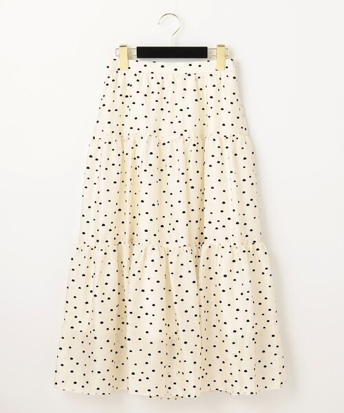 Diagram（ダイアグラム）の「ドットラメフロッキースカート（スカート・レディース・ブラック・38/36）」の6枚目の写真