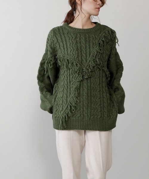 Bou Jeloud（ブージュルード）の「【WEB限定】ループフリンジニット