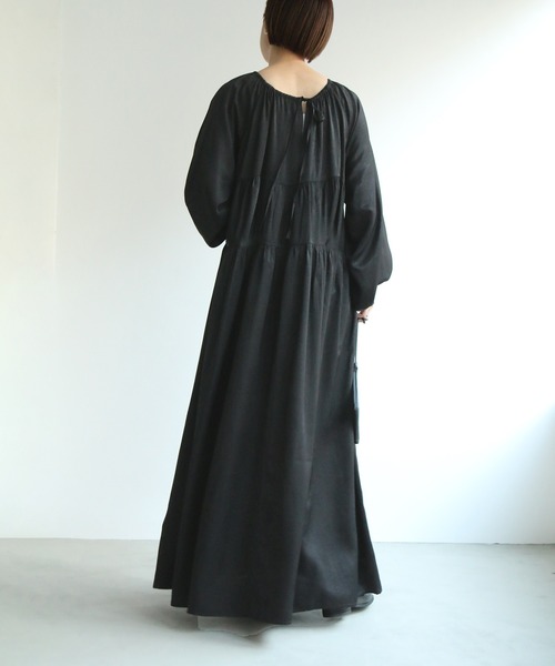 notch.（ノッチ）の「ギャザーマキシワンピース（ワンピース・レディース・ブラック/ベージュ・M/TM）」の14枚目の写真