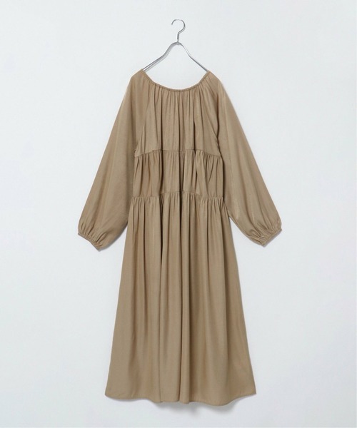 notch.（ノッチ）の「ギャザーマキシワンピース（ワンピース・レディース・ブラック/ベージュ・M/TM）」の19枚目の写真