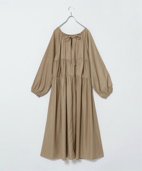 notch.（ノッチ）の「ギャザーマキシワンピース（ワンピース・レディース・ブラック/ベージュ・M/TM）」の18枚目の写真
