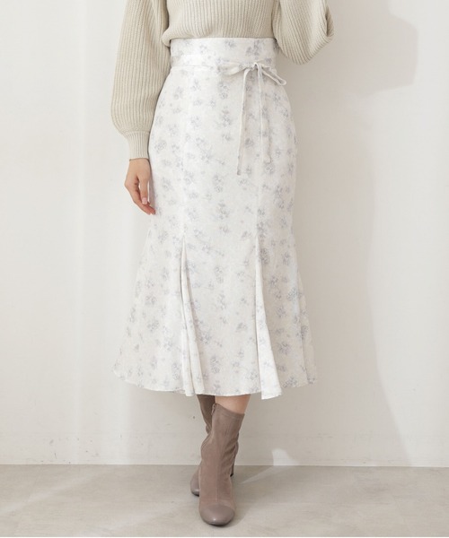 PROPORTION BODY DRESSING(プロポーションボディドレッシング)の「フラワープリントマーメイドスカート / 1212120103(スカート・レディース・ベージュ/グレー・SMALL/MEDIUM)」の7枚目の写真
