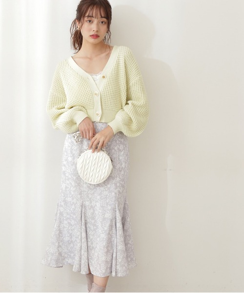 PROPORTION BODY DRESSING(プロポーションボディドレッシング)の「フラワープリントマーメイドスカート / 1212120103(スカート・レディース・ベージュ/グレー・SMALL/MEDIUM)」の10枚目の写真