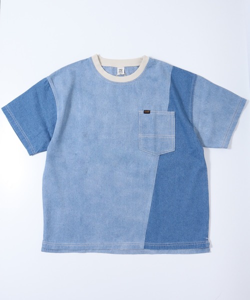 POWER TO THE PEOPLE(パワートゥーザピープル)の「POWER TO THE PEOPLE デニムリメイクTシャツ(Tシャツ/カットソー・メンズ・サックスブルー/ブラック/ネイビー・LL/M/L)」の15枚目の写真