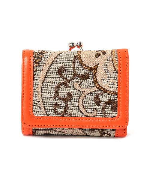 Ray BEAMS(レイビームス)の「BEAURE × Ray BEAMS / 別注 ゴブラン ウォレット(財布・レディース・オレンジ/グリーン・ONE SIZE)」の3枚目の写真