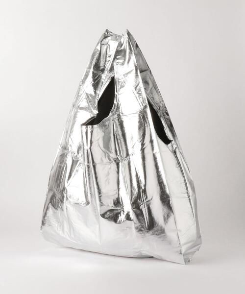 BAGGU（バグー）の「＜BAGGU＞SPACE メタリック ポケッタブルバッグ/STANDARD（エコバッグ/サブバッグ・レディース・シルバー・FREE）」の3枚目の写真