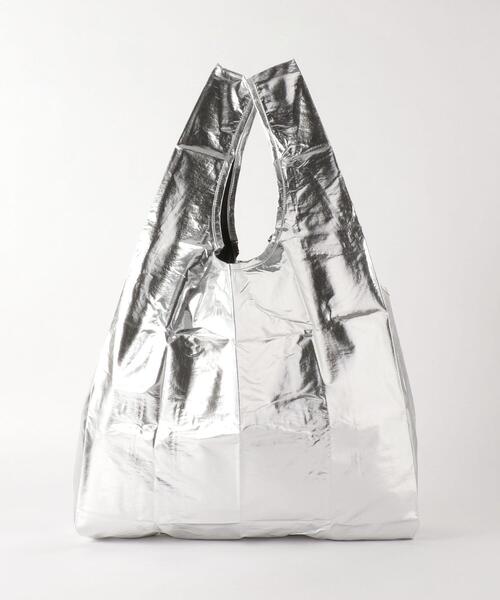 BAGGU（バグー）の「＜BAGGU＞SPACE メタリック ポケッタブルバッグ/STANDARD（エコバッグ/サブバッグ・レディース・シルバー・FREE）」の4枚目の写真