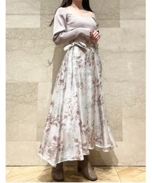 SNIDEL | プリントシアースカート(スカート)