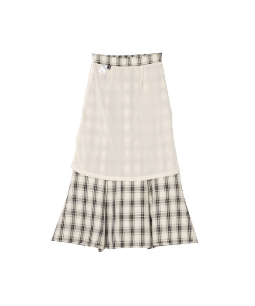 Re:EDIT（リエディ）の「[低身長サイズ有]先染めチェック柄マーメイドスカート（スカート・レディース・グリーン/ブルー/ブラック・MEDIUM/LARGE/SHORT）」の11枚目の写真