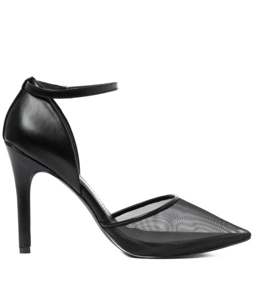 R&E(アールアンドイー)の「【22SS新作】【R&E】シアーセパレートヒールパンプス(パンプス・レディース・ブラック・22.5cm/23.5cm/24.5cm/23.0cm/24.0cm/22.0cm)」の5枚目の写真