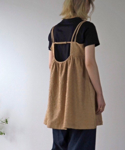 UNFIELD(アンフィールド)の「【UNFIELD】ふくれジャガードキャミソール(チュニック・レディース・ブラック/ベージュ・FREE)」の19枚目の写真