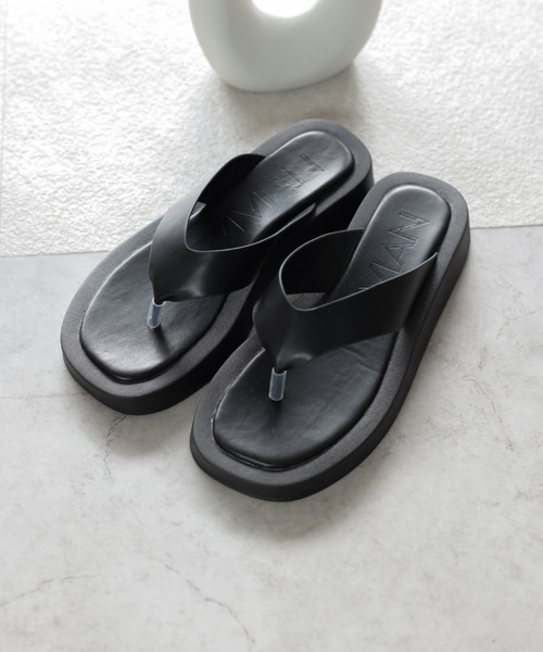 VIVIAN（ヴィヴィアン）の「厚底トングサンダル（サンダル・レディース・ホワイト/ブラック/グリーン/ゼブラ・LL/S/M/L）」の7枚目の写真