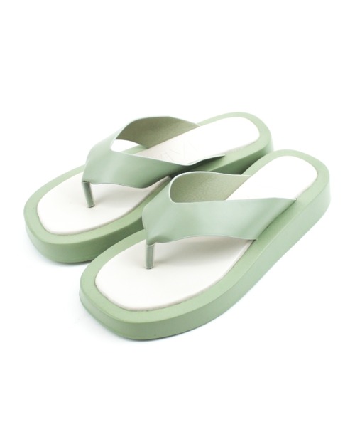 VIVIAN（ヴィヴィアン）の「厚底トングサンダル（サンダル・レディース・ホワイト/ブラック/グリーン/ゼブラ・LL/S/M/L）」の9枚目の写真