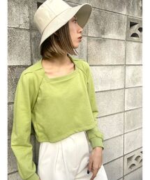 EMODA（エモダ）の「タックスリーブコンパクトトップ（Tシャツ/カットソー）」