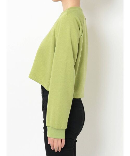 EMODA（エモダ）の「タックスリーブコンパクトトップ（Tシャツ/カットソー・レディース・ブラック/ホワイト/ライム・FREE）」の10枚目の写真