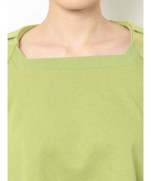 EMODA（エモダ）の「タックスリーブコンパクトトップ（Tシャツ/カットソー・レディース・ブラック/ホワイト/ライム・FREE）」の13枚目の写真