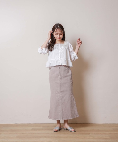 flower（フラワー）の「マチュアレースブラウス（シャツ/ブラウス・レディース・ホワイト/ブラック・FREE）」の4枚目の写真