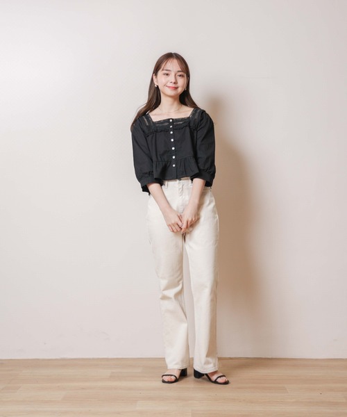 flower（フラワー）の「マチュアレースブラウス（シャツ/ブラウス・レディース・ホワイト/ブラック・FREE）」の12枚目の写真